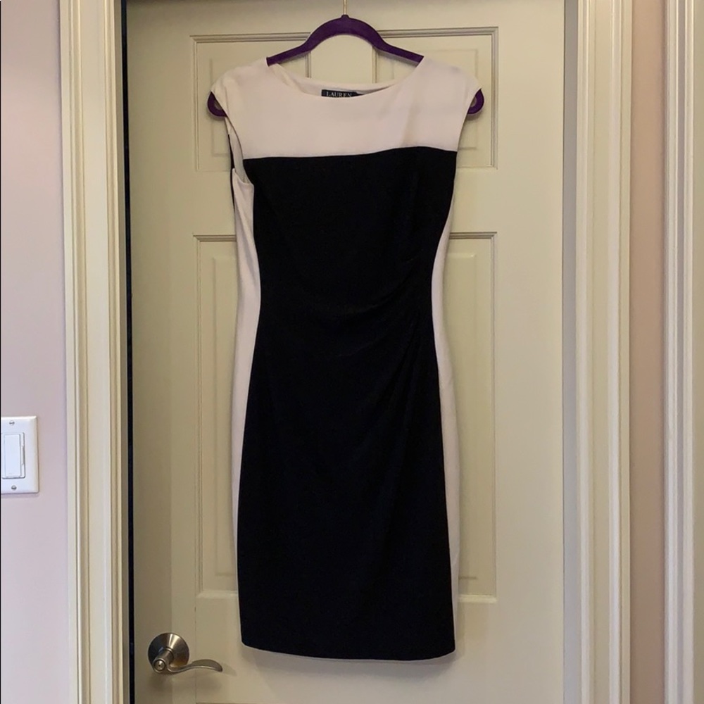 Ralph Lauren Elegant Black and White Dress
